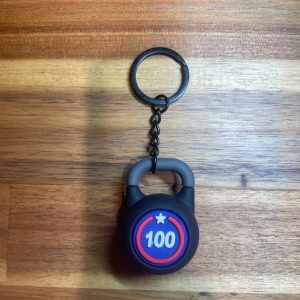 Porte-clés Kettlebell Noir