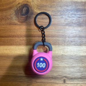 Porte-clés Kettlebell Rose