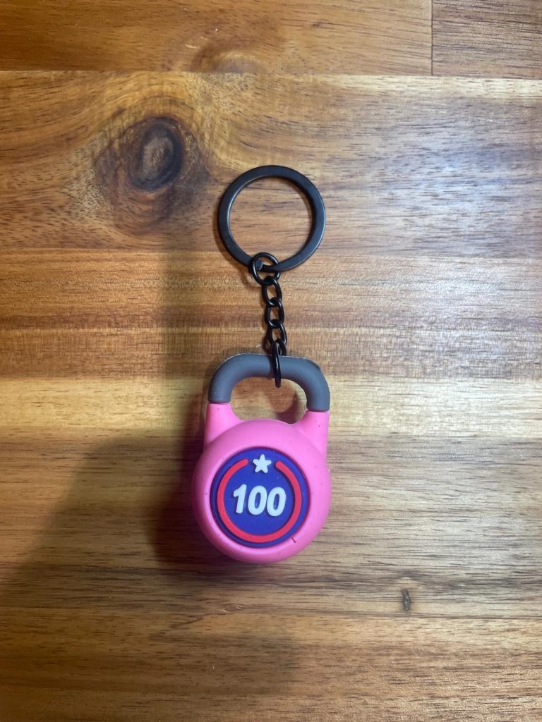 Porte-clés Kettlebell Rose