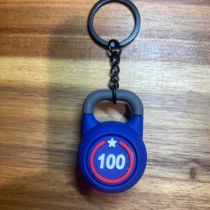 Porte-clés Kettlebell Bleu